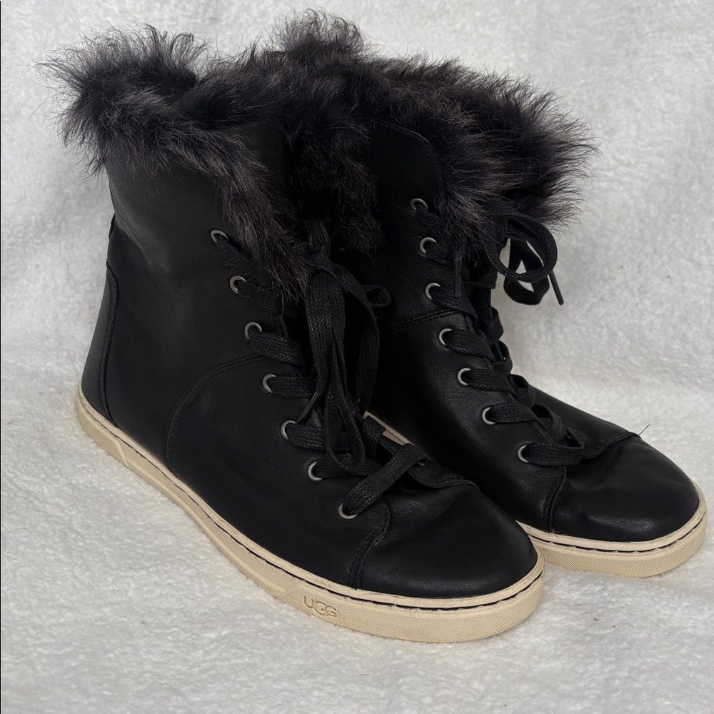 Ugg Croft Leather High Top Sneaker Boots
